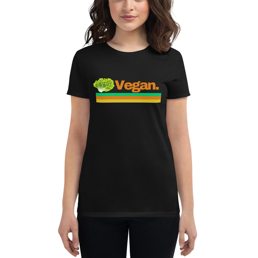 Vegan Women's Fitted short sleeve t-shirt