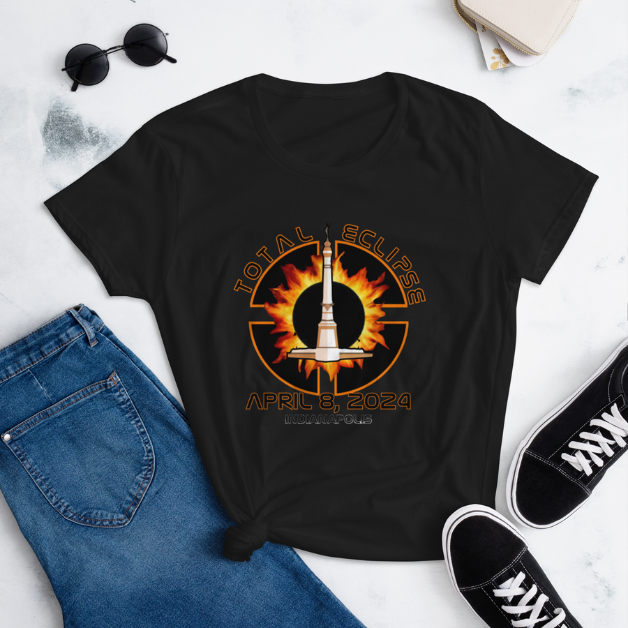 Total Eclipse Indianapolis 2024 Fitted Women's short sleeve t-shirt