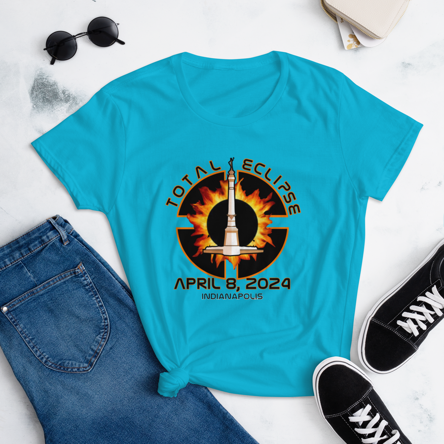 Total Eclipse Indianapolis 2024 Fitted Women's short sleeve t-shirt