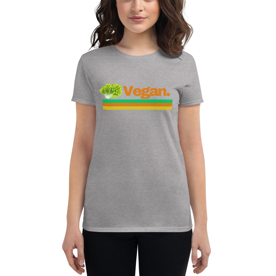 Vegan Women's Fitted short sleeve t-shirt