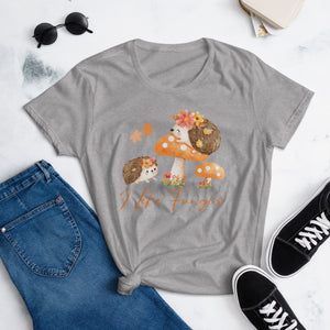 I Like Fungi Women's Fitted short sleeve t-shirt