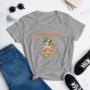 I Breaka You Face Women's Fitted Tee short sleeve t-shirt