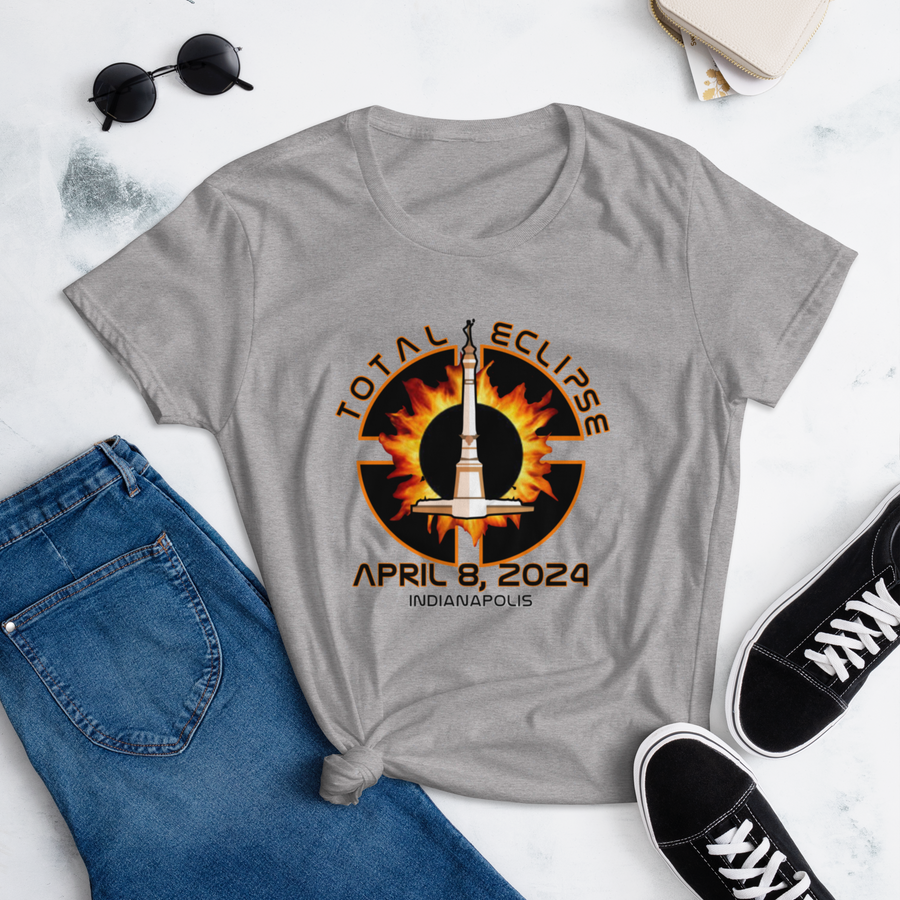 Total Eclipse Indianapolis 2024 Fitted Women's short sleeve t-shirt