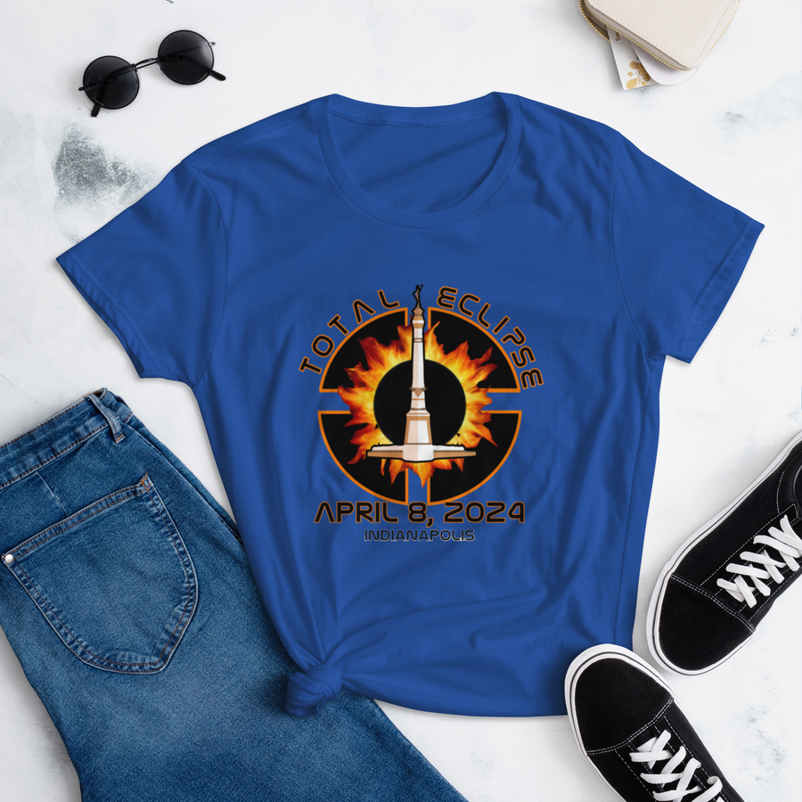 Total Eclipse Indianapolis 2024 Fitted Women's short sleeve t-shirt