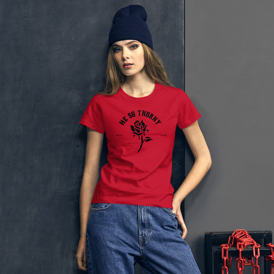 Me So Thorny Women's Fitted short sleeve t-shirt