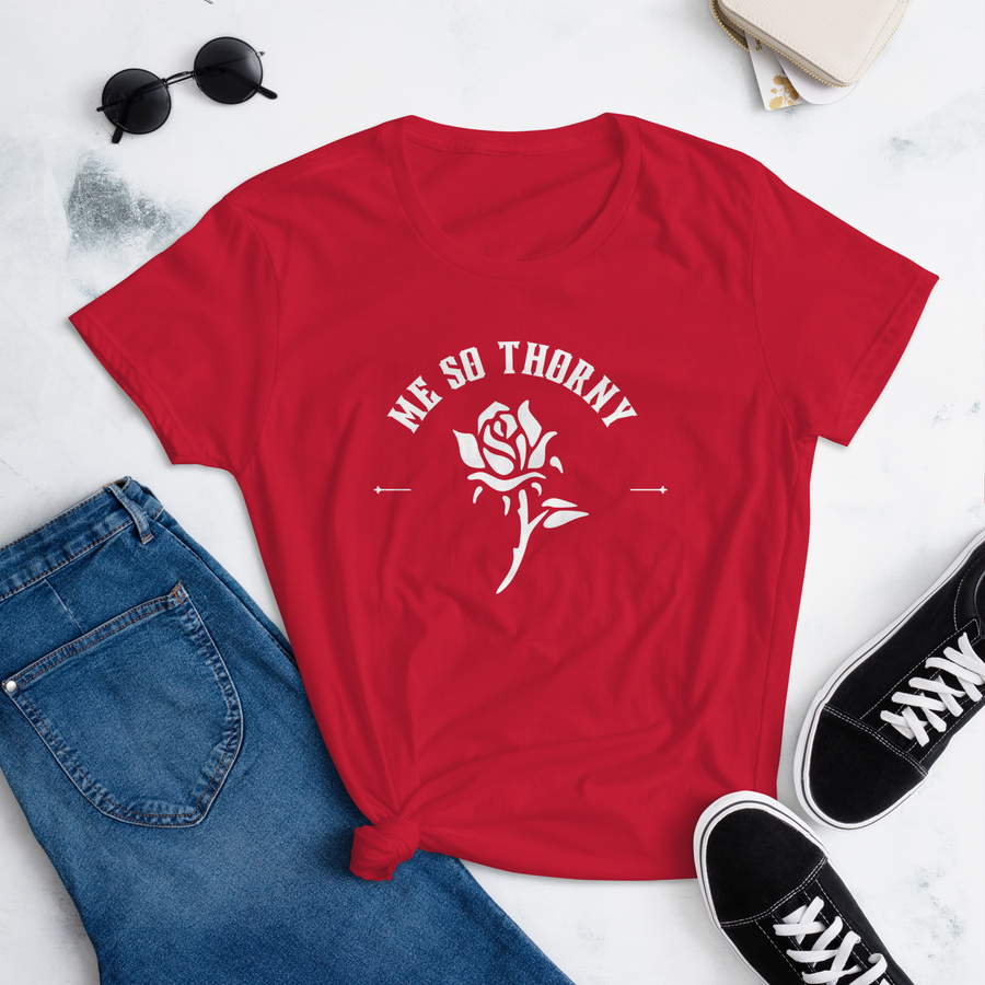 Me So Thorny Women's Fitted short sleeve t-shirt