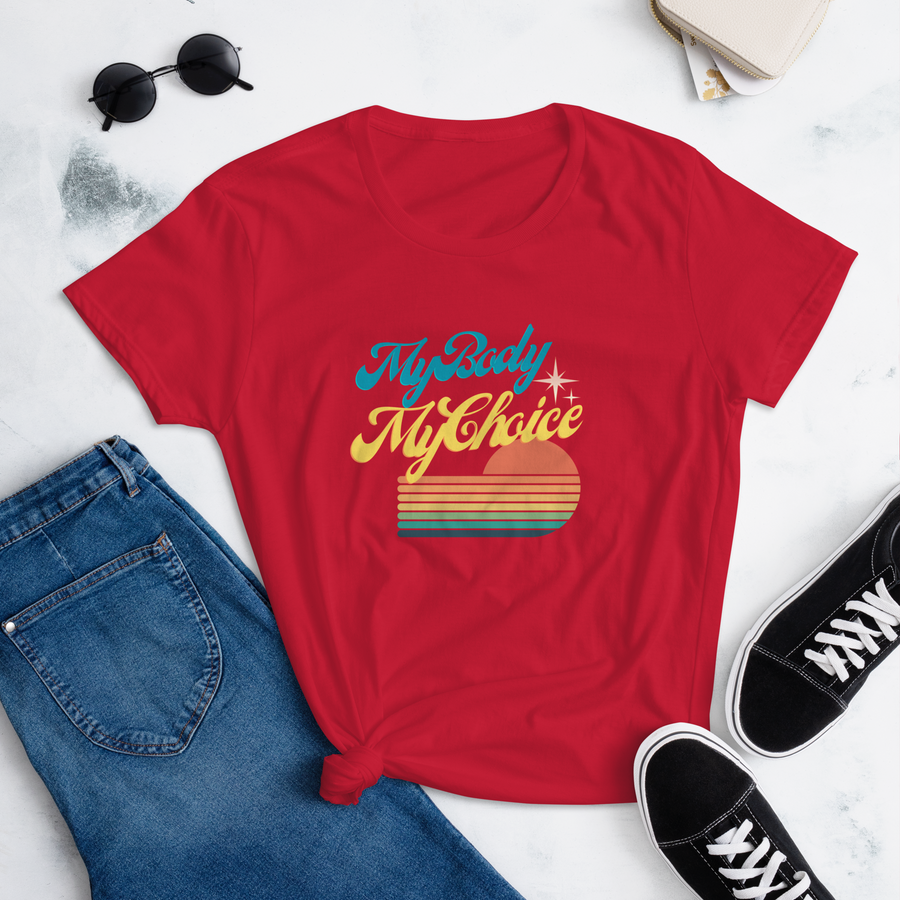 My Body My Choice Women's Fitted short sleeve t-shirt