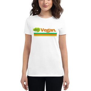 Vegan Women's Fitted short sleeve t-shirt