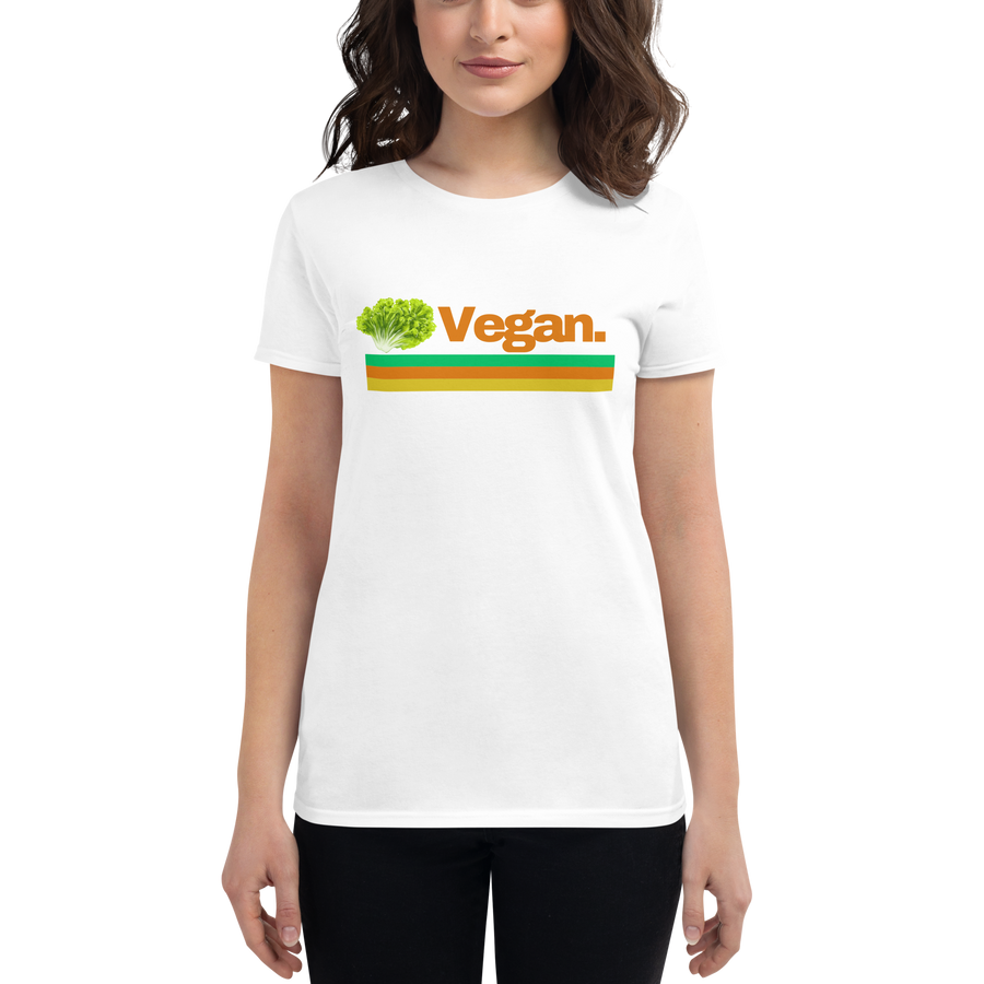 Vegan Women's Fitted short sleeve t-shirt