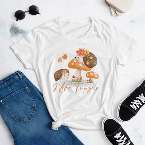 I Like Fungi Women's Fitted short sleeve t-shirt