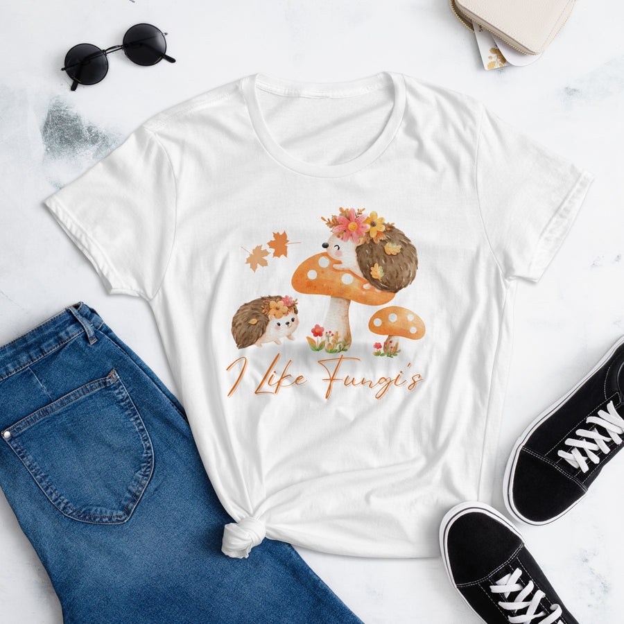 I Like Fungi Women's Fitted short sleeve t-shirt