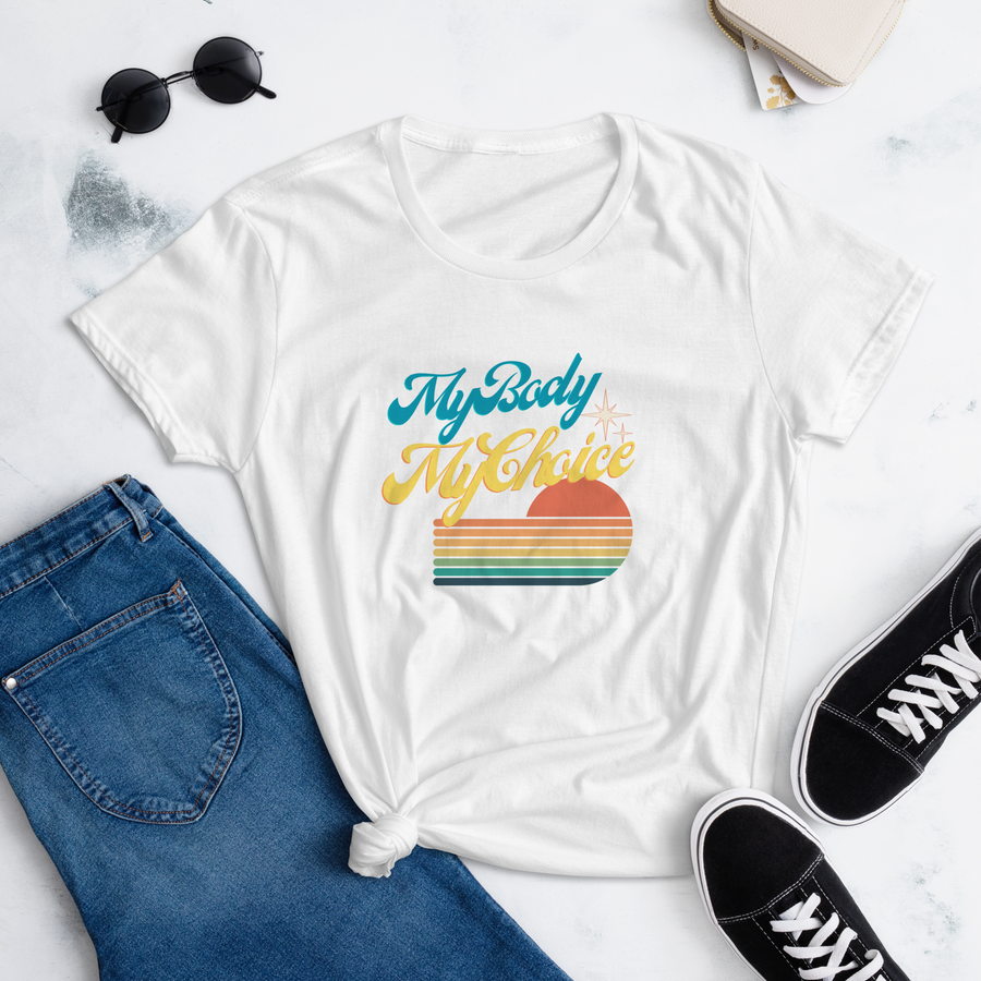 My Body My Choice Women's Fitted short sleeve t-shirt